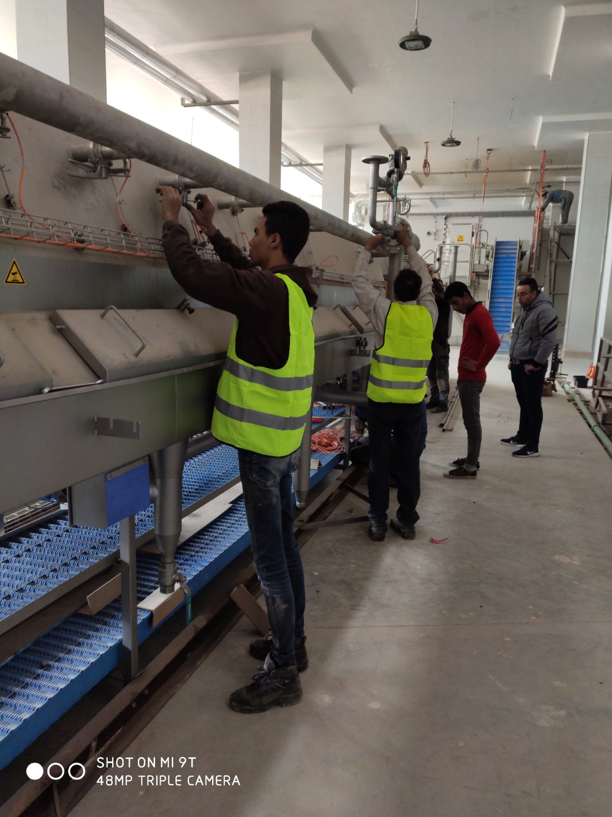 Control panel and conveyor